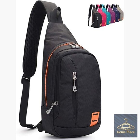 Small Waterproof Sling Backpack Crossbody Daypack with 8 Pockets main image 2